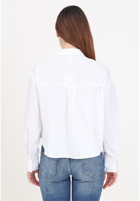 White women's shirt with pleat detail ONLY | 15321394Bright White